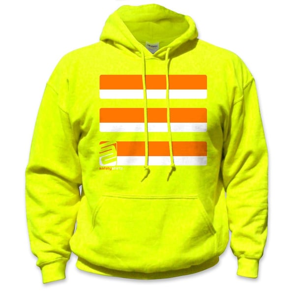 Safetyshirtz Basic High Visibility Hoodie, Safety Green, L - 01020403L