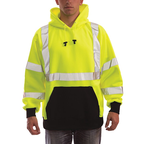 Tingley Job Sight Hooded Sweatshirt, Size M, Polyester, ANSI 107 - S78322