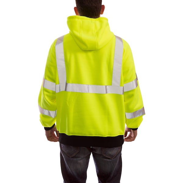 Tingley Job Sight Hooded Sweatshirt, Size M, Polyester, ANSI 107 - S78322