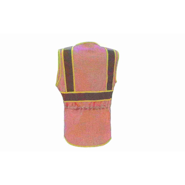 Gss Safety High-Visibility Vest, Zipper, Pink, L/XL - 7806-LG/XL