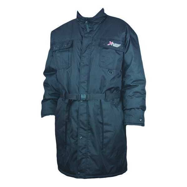Polar Plus Insulated Long Freezer Coat, -50F, Navy, L - 34032-L