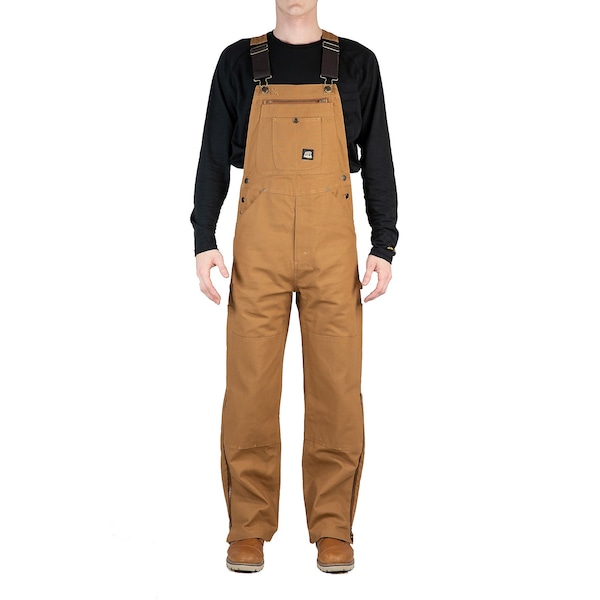 Berne Bib, Overall, Original, Unlined Duck, 42x28, 28 in. Inseam, Brown Duck, 42 in. X 28 in. - B1067