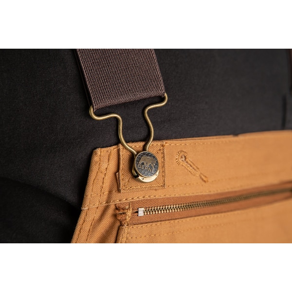 Berne Bib, Overall, Original, Unlined Duck, 42x28, 28 in. Inseam, Brown Duck, 42 in. X 28 in. - B1067
