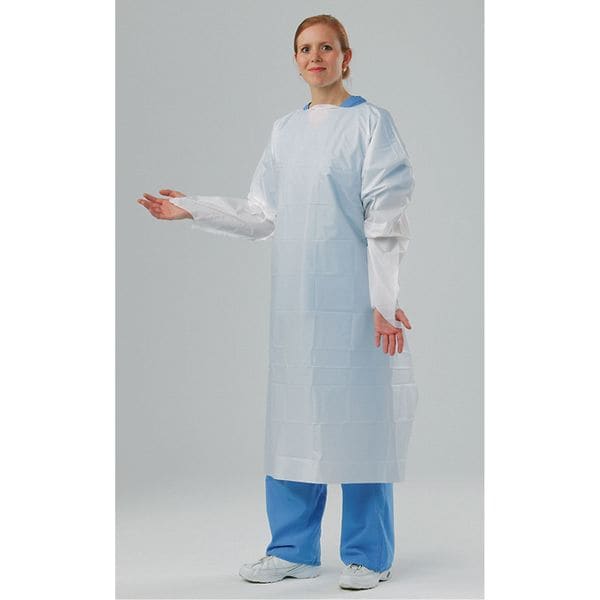 Polyco Embossed Barrier Gown, L, 48 In. L, PK15 - 11502