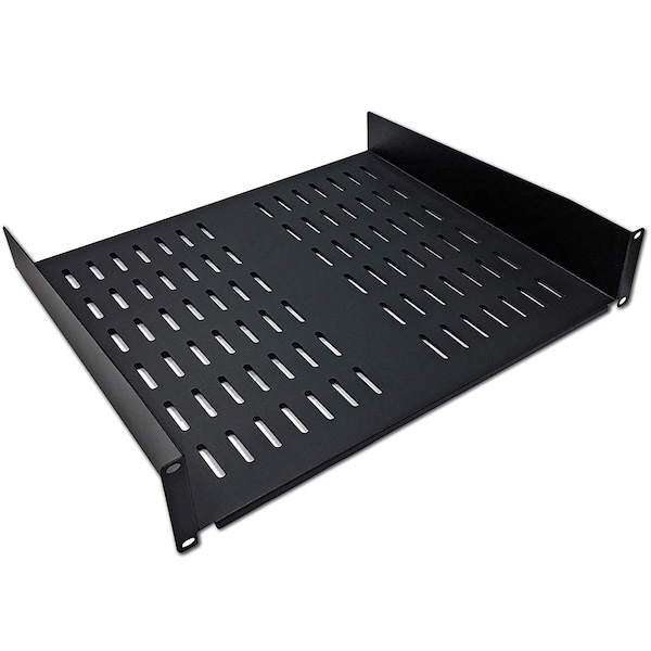 Electriduct ED 2U Estante Universal de Montaje en Rack Ventilado de 19" - Profundidad de 16" - QWM-ED-RMS-VS-2U