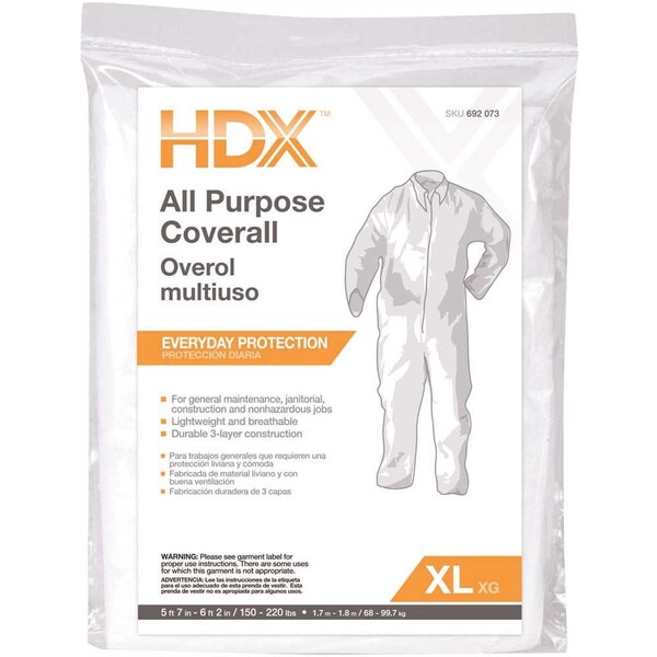 Trimaco Smart Grip HDX XL All Purpose Painters Coverall - 14153/12HD