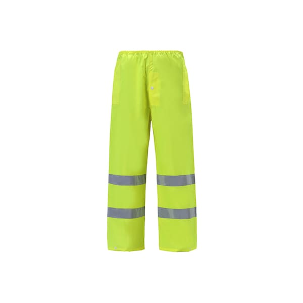 2W International Light Weight High Viz Rain Pants, 2X-Large, Lime - 155P-E 2XL