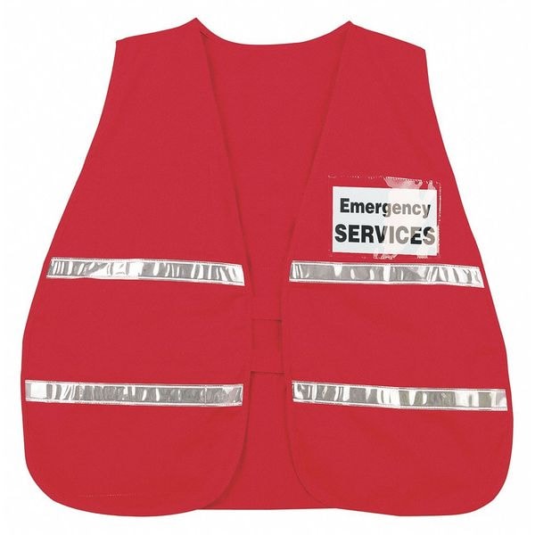 Mcr Safety Incident Vest Red White Reflective - ICV204