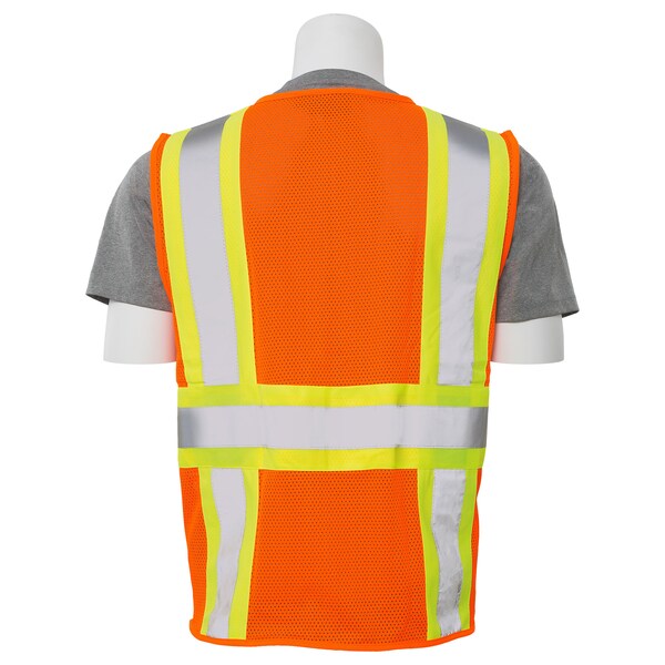 Deltaplus Vest, Hi-Viz, Orange, Contrasting Trim, 2XL - 61766