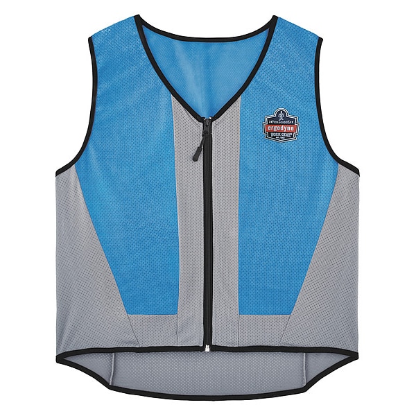 Ergodyne Cooling Vest, 4 hr. Time, XL Size, Blue - 6667