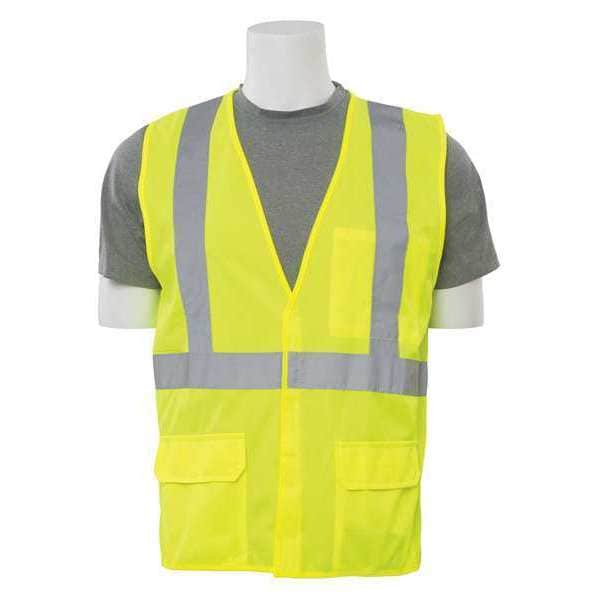 Deltaplus Vest, FlmeRetardantTreated, Hi-Viz, Lime, XL - 65012