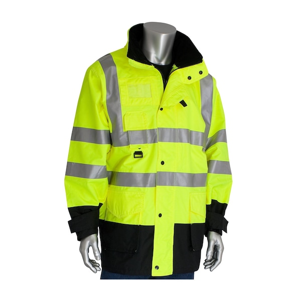 Pip Coat, 100% Polyester, Hi-Viz Lime Yellow, M - 343-1756-YEL/M