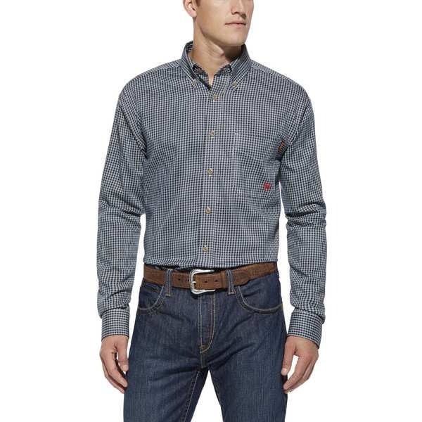 Ariat Men's Flame-Resistant Shirt, 8.9 cal/sq cm, S, Cotton, Nylon - 10013513