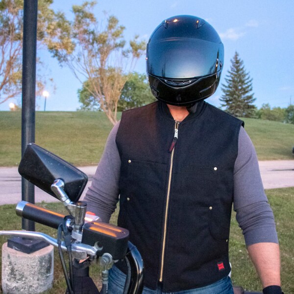 Tough Duck Moto Vest, WV041-BLACK-S - WV041