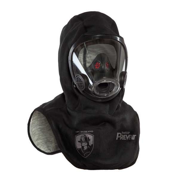 Fire-Dex Fire Hood, OPAN/Twaron/FR Rayon; Spentex (70%/28%/2%); StedAIR(R), Black, Universal - HCJSTNBFHOS