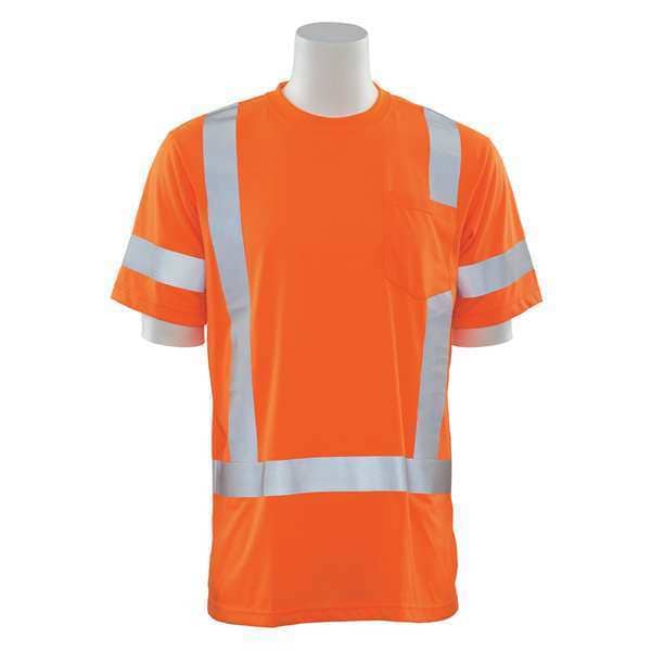 Deltaplus T-Shirt, Class 3, Hi-Viz, Orange, XL - 61272