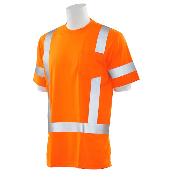 Deltaplus T-Shirt, Class 3, Hi-Viz, Orange, XL - 61272