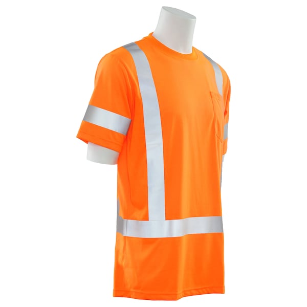 Deltaplus T-Shirt, Class 3, Hi-Viz, Orange, XL - 61272