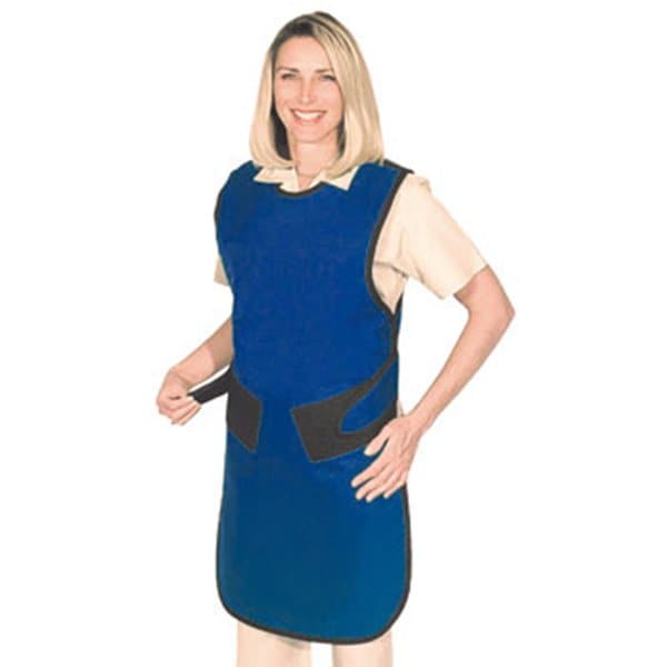 Shielding International Lead Apron, Versa-Adjustable, Small, 24x32, Royal Blue - 103532-RB
