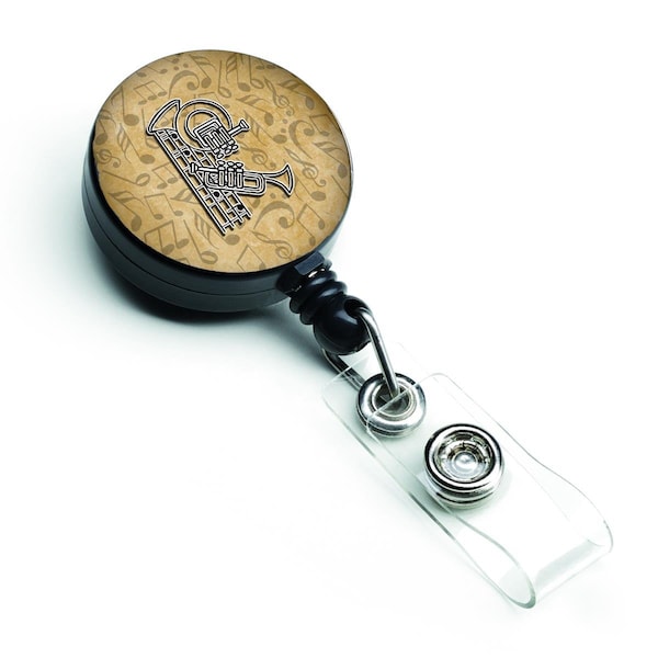 Carolines Treasures Letter R Musical Instrument Alphabet Retractable Badge Reel - CJ2004-RBR