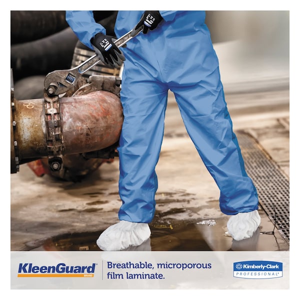 Kleenguard A40 Liquid and Particle Protection Shoe Covers, Medium, White, 400PK - KCC 44492