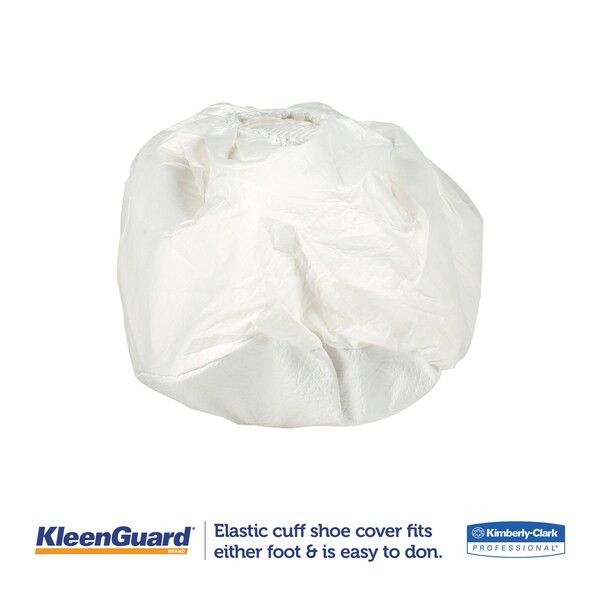 Kleenguard A40 Liquid and Particle Protection Shoe Covers, Medium, White, 400PK - KCC 44492