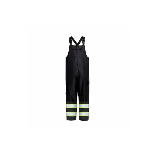 Gss Safety GSS Safety Non-ANSI Premium Rain Bib Pants-Black-LG/XL - 6809-LG/XL