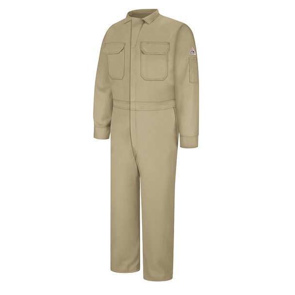 Bulwark Coverall, 9 cal/sq cm ATPV, 4XL, 32 1/2 in Inseam, 48% Modacrylic/37% Lyocell/15% Para-Aramid - CMD6KH LN 58