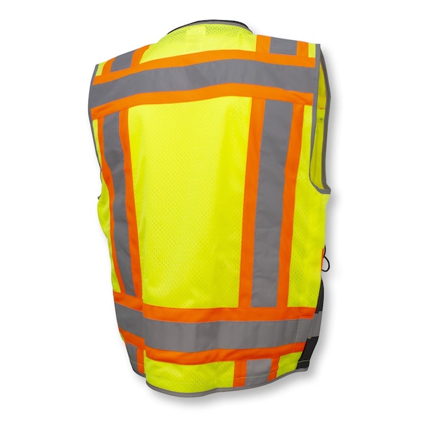 Radians Hi-Vis Cl2 Hvy Wvn Col Blck 2Tn Engr Vst-Grn-L - SV55B-2ZGD-L