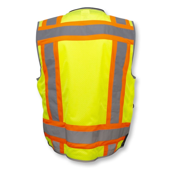 Radians Hi-Vis Cl2 Hvy Wvn Col Blck 2Tn Engr Vst-Grn-L - SV55B-2ZGD-L
