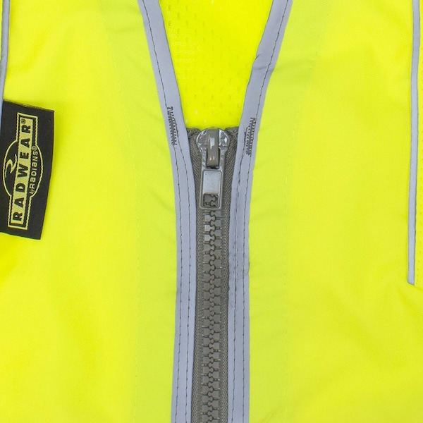 Radians Hi-Vis Cl2 Hvy Wvn Col Blck 2Tn Engr Vst-Grn-L - SV55B-2ZGD-L