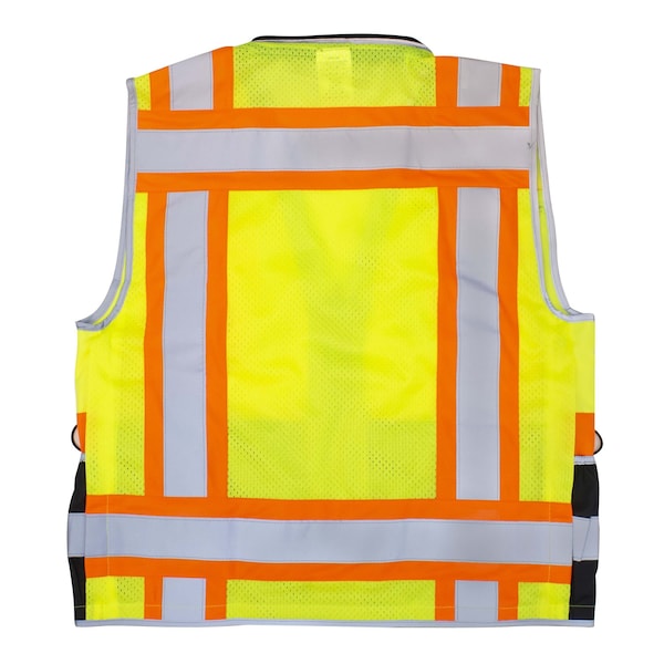 Radians Hi-Vis Cl2 Hvy Wvn Col Blck 2Tn Engr Vst-Grn-L - SV55B-2ZGD-L