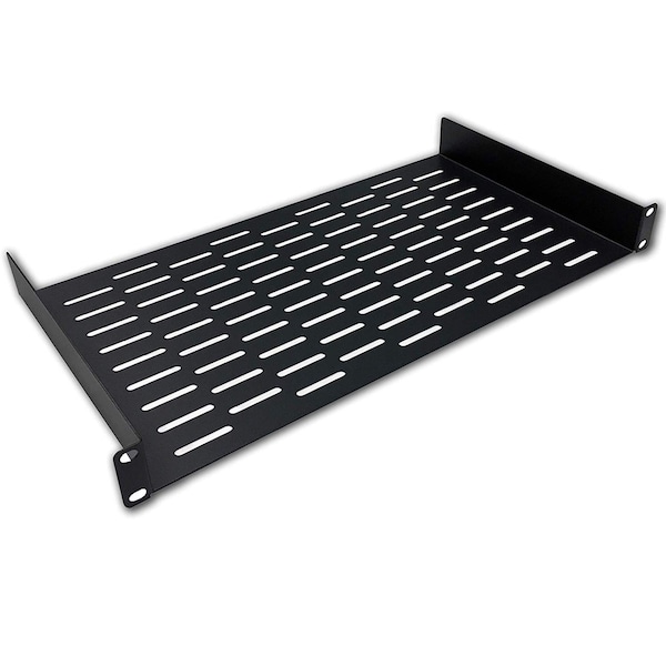 Estantería de montaje en rack ventilada universal de 1U y 19" de profundidad, Electriduct ED - 10" de profundidad, paquete de 2 - QWM-ED-RMS-VS-1U-2PK