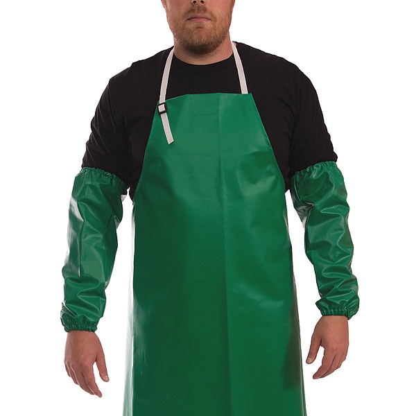 Tingley SAFETYFLEX Chemical Resistant Sleeves, 18 in Length, 17 mil Thick, Welded Seam, Green, 1 PR - S41108