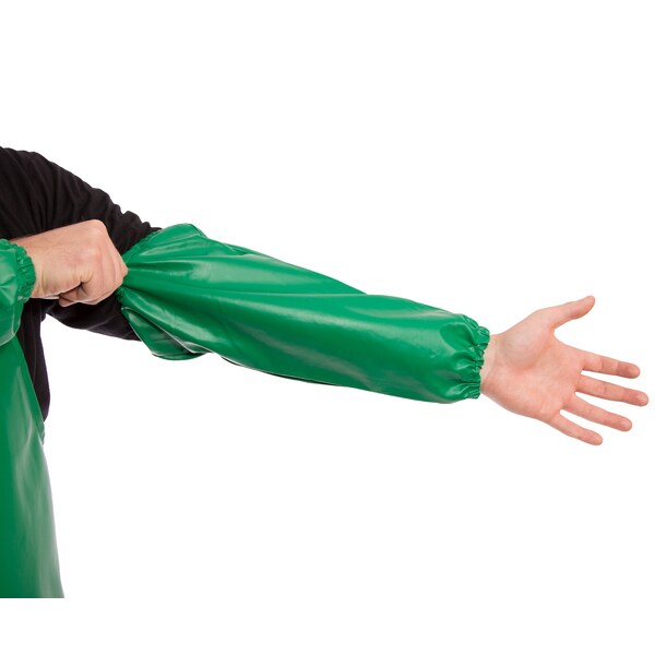 Tingley SAFETYFLEX Chemical Resistant Sleeves, 18 in Length, 17 mil Thick, Welded Seam, Green, 1 PR - S41108