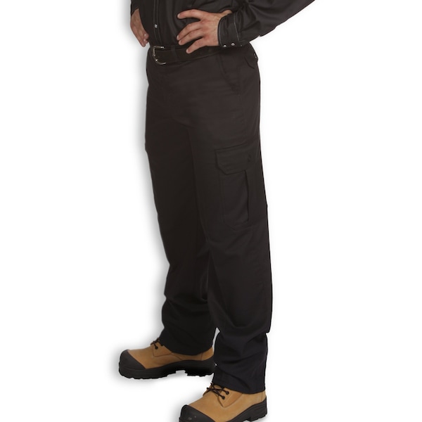 Blue Bay Men's Straight Leg Pants, 50, Black, 65% Polyester / 35% Cotton - B623NCM50X34