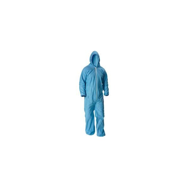Lakeland Industries Lakeland Pyrolon Plus 2 Disposable FR Coverall 2XL, Hood, Elastic Wrists/Ankles, 25/Cas, 7428B - 07428B-XL