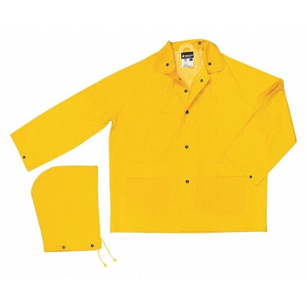 Mcr Safety Classic .35Mm PVC Poly Jacket Yellow, 6XL - 200JX6