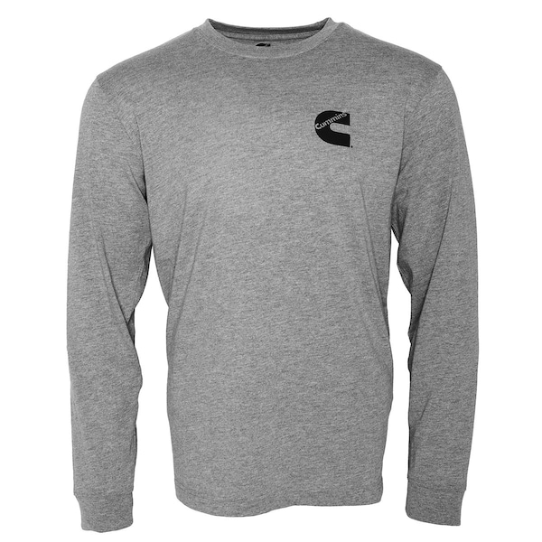 Cummins Long Sleeve Tee Mens Htr Gry XL - CMN4785