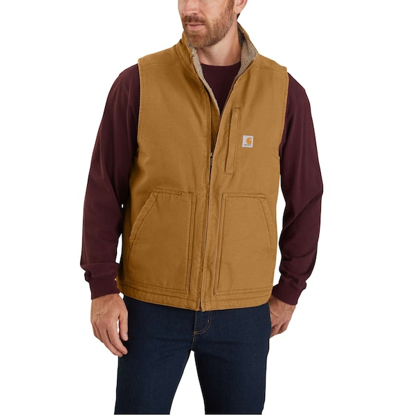 Carhartt OV4277 M LseFit WshDck Lnd Mcknck Vst - 104277-BRN