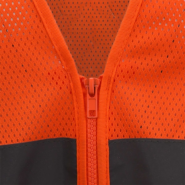 Radians Hi-Vis Economy Safety Vest M Class 2 U-Block Back, , Zipper 2 Pockets - SV2ZOMM