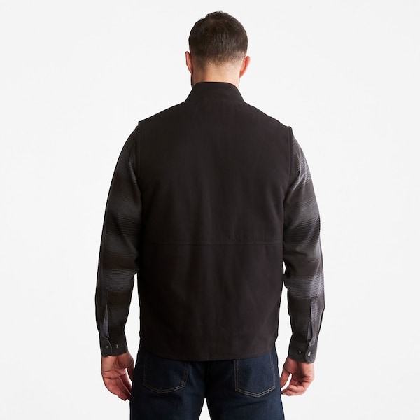 Timberland Pro Mens Gritman Fleece-Lined Canvas Vest, S - TB0A1VBF015