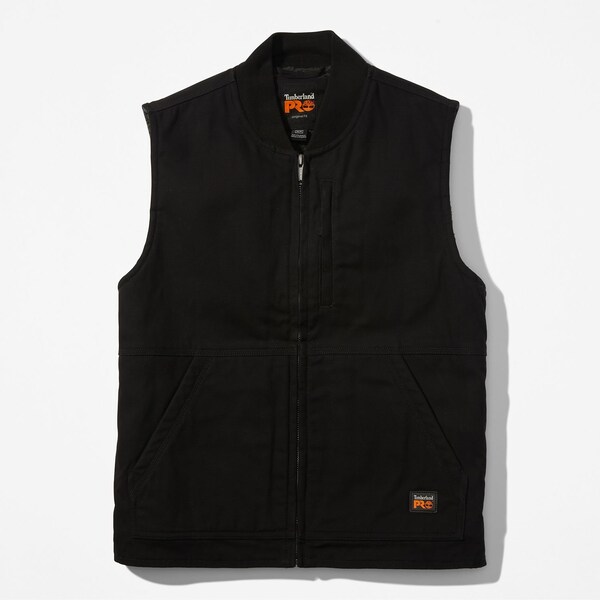 Timberland Pro Mens Gritman Fleece-Lined Canvas Vest, S - TB0A1VBF015