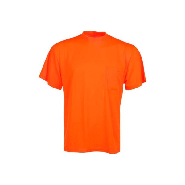 Gss Safety GSS Safety 5502 Moisture Wicking Short Sleeve Safety T-Shirt with Chest Pocket - Orange, 4XL - 5502-4XL
