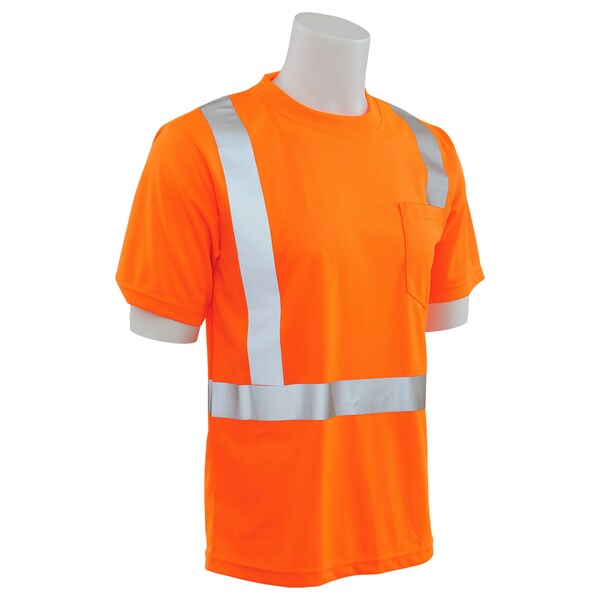Deltaplus T-Shirt, Class 2, Hi-Viz, Orange, M - 61677