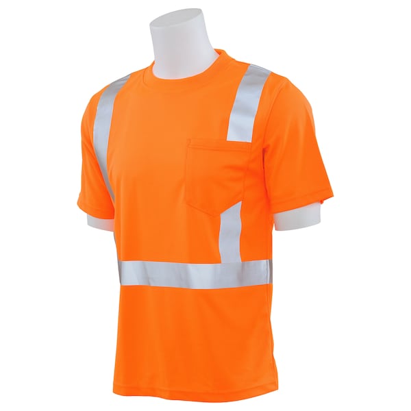 Deltaplus T-Shirt, Class 2, Hi-Viz, Orange, M - 61677