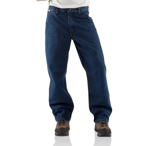 Carhartt Men's Flame Resistant Pants, 16 cal/sq cm, 34 x 30" 11.75 oz 100% Cotton - FRB13-DNM 34 30
