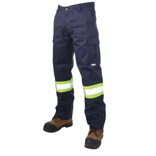 Tough Duck Men Safety Cargo Utility Pant Navy 32x30 - S60701