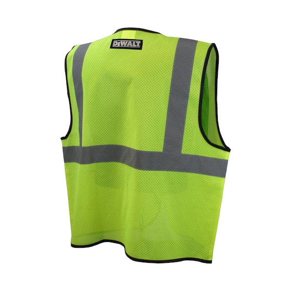 Dewalt HI-Vis Economy Vest Xl Class 2 , Zipper Closure 1 Mic Tab - DSV220-XL