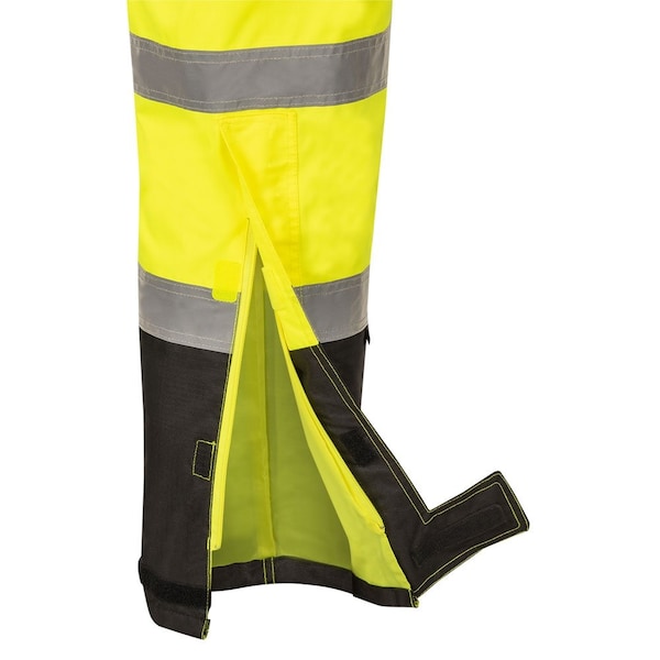 Pioneer Men Ripstop Pant, Green, XL, XL, Black|Hi-Vis Yellow, 300 Denier PU-Coated Ripstop Polyester - V1200461U-XL